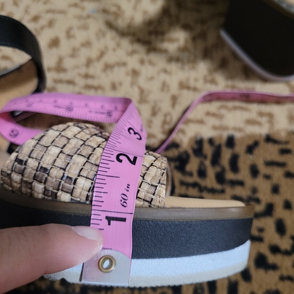 Gabor Platform Sandals with Velcro straps size US 7 - Picture 7 of 14